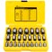 25Pcs-Double Head Screw Extractor Set, 3/8 &euro; Drive Hex Head 2-in-1