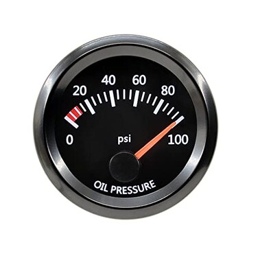 ESUPPORT Universal Car 52mm Pointer Oil Pressure Gauge Meter Kit Press PSI