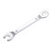 uxcell Thin Combination Wrench with Offset 6-Point End and Angled Open End, Metric Mirror-Chrome Plated High Carbon Steel, for Household Repairs, 5mm