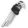HAUTMEC Metric Allen Wrenches Sets, 9PCS L Shape Hex Key Set, CR-V Steel Allen Key Set, 1.5-10mm, Precise and Chamfered Tips, HT0221-SS