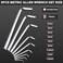 HAUTMEC Metric Allen Wrenches Sets, 9PCS L Shape Hex Key Set, CR-V Steel Allen Key Set, 1.5-10mm, Precise and Chamfered Tips, HT0221-SS