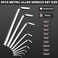 HAUTMEC Metric Allen Wrenches Sets, 9PCS L Shape Hex Key Set, CR-V Steel Allen Key Set, 1.5-10mm, Precise and Chamfered Tips, HT0221-SS
