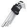HAUTMEC Metric Allen Wrenches Sets, 9PCS L Shape Hex Key Set, CR-V Steel Allen Key Set, 1.5-10mm, Precise and Chamfered Tips, HT0221-SS