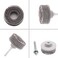 Jersvimc 2Pcs 120 Grit White Bristle Disc Attachment, 2 Inch