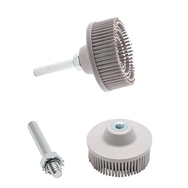 Jersvimc 2Pcs 120 Grit White Bristle Disc Attachment, 2 Inch