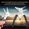 Oumefar Snap Ring Pliers, Dual-purpose Circlip Pliers Tool for Internal and External Snap Ring Removal and Reassembling