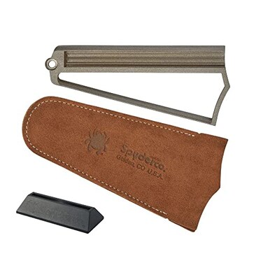 Spyderco Webfoot Knife Sharpening Tool With Suede Pouch