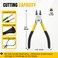 Wire Cutters 5 Pack, 6 inch Flush Cutters, BOOSDEN Spring Loaded Cutting Pliers,Precision Side Cutters,Sharp Diagonal Cutters,Small Wire Snips for Crafting