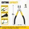 Wire Cutters 5 Pack, 6 inch Flush Cutters, BOOSDEN Spring Loaded Cutting Pliers,Precision Side Cutters,Sharp Diagonal Cutters,Small Wire Snips for Crafting