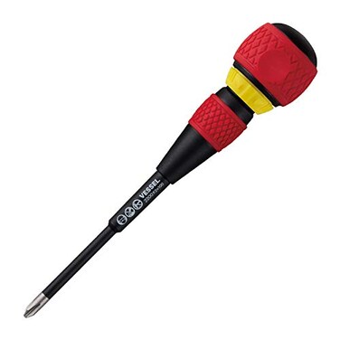 VESSEL BALL GRIP Ratchet Screwdriver (+2x100(4"))