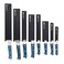 Restaurantware Black Plastic Knife Blade Cover Guard Set, 12 In