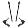 TRQ Inner and Outer Driver and Passenger Side Tie Rod Set 4 Piece