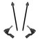 TRQ Inner and Outer Driver and Passenger Side Tie Rod Set 4 Piece