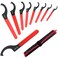 Poweka Adjustable Coilover Spanner Wrench Set 9PCS Suspension Tool