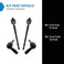 TRQ Inner and Outer Driver and Passenger Side Tie Rod Set 4 Piece