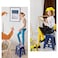 Delxo 16 Inch Folding Step Stool,Foldable Step Stool for Adults Blue