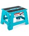 ACSTEP Folding Step Stool 9 Inch, Non-Slip Surface Stool for Kids, Dot Blue