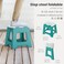 Vigar Compact Step Stool Foldable, 12-1/2-inch, Geometric