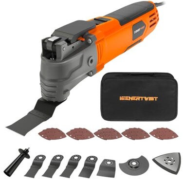 ENERTWIST 4.2 Amp Oscillating Multitool Kit with 33 PCS Saw Accessories