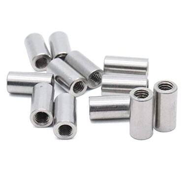 Xiaoyztan 12Pcs M4x12mm Stainless Round Coupling Nut