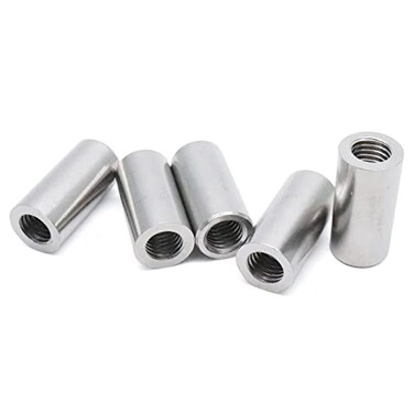 Xiaoyztan 5Pcs M12x37mm Stainless Round Coupling Nut