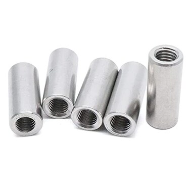 Xiaoyztan 5Pcs M8 x 30mm Stainless Round Coupling Nut for Stud