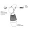 Unity Spotlight U-8918-P3 Wedge Bushing and U-8385 Wedge Screw Kit for Securing Spotlight Handle Mount with Flat Shaft