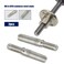 SING F LTD 2Pcs Double End Threaded Stud Bolts M8 to M10 55mm 304 Stainless Steel Thread Adapter for Mechanical Structural Columns Fasteners