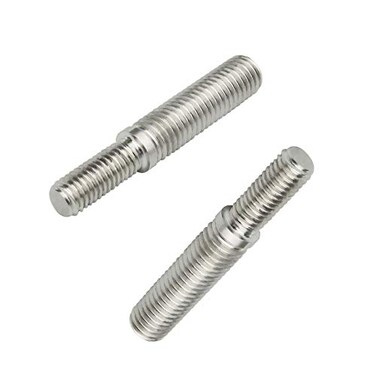 SING F LTD 2Pcs Double End Threaded Stud Bolts M8 to M10 55mm 304 Stainless Steel Thread Adapter for Mechanical Structural Columns Fasteners