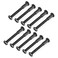 Jersvimc M6x50mm Hex Drive Socket Cap Bolt, Black, 10 Pair (20 Piece)