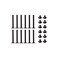 Alphacool Radiator Screw Kit, M3x30mm/M3x5mm, 12-Pack