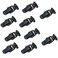 Rannb Toggle Latch Mini Size Toolbox Box Spring Loaded Latch Black - 10pcs