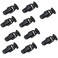 Rannb Toggle Latch Mini Size Toolbox Box Spring Loaded Latch Black - 10pcs