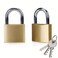 ABRAFOX Solid Brass Same Keyed Padlock keyed Alike Lock- &frac14;&circ;1-9/16 inch 40mm&iuml;&frac14;&permil; 2pack