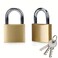 ABRAFOX Solid Brass Same Keyed Padlock keyed Alike Lock- &frac14;&circ;1-9/16 inch 40mm&iuml;&frac14;&permil; 2pack