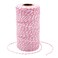 G2PLUS 2MM Cotton String, 328 Ft Pink and White Cotton Twine for Gift Wrap
