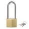 Puroma Keyed Padlock 3 Keys Outdoor Solid Brass Lock 2.6" Shed Gate Hasp