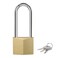 Puroma Keyed Padlock 3 Keys Outdoor Solid Brass Lock 2.6" Shed Gate Hasp