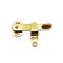 QCAA Solid Cast Brass Flip Latch Lock for Cabinet Door, 4", Vibrated Brass, 1 Pack, Made in Taiwan