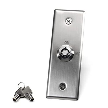 Fielect Key Switch Lock On/Off Exit Switch Emergency Door Release