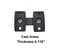 QCAA Solid Brass Shutter Bar/Door Latch, 7/8" x 2-3/32", ORB US10B (Oil-Rubbed Bronze), 2 Pack, Made in Taiwan