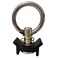 12 Pack Black L Track Single Stud Fitting with Round Ring