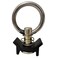 12 Pack Black L Track Single Stud Fitting with Round Ring