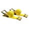 MJM Cargo E-Track Ratchet Tie Down Straps, 2 in x 15 ft, 4,400 lb Breaking Strength, 2-Pack
