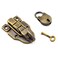 Retro Bronze Duckbilled Toggle Hasp Latch and Padlock Kits for Tool Box