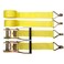 MJM Cargo Ratchet Tie Down Straps, 2 in x 15 ft, 5,000 lb Breaking Strength, J-Hook, 2-Pack
