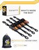 Strapinno 4pcs Retractable Ratchet Straps Bundle 1 in x 6 ft, Secure Tie-Downs with Rubber-Coated Steel Handles, S-Hooks &amp; Durable Hardware for Daily Use with Breaking Strength - 1,500LBS/680KG Each