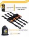 Strapinno 4pcs Retractable Ratchet Straps Bundle 1 in x 6 ft, Secure Tie-Downs with Rubber-Coated Steel Handles, S-Hooks &amp; Durable Hardware for Daily Use with Breaking Strength - 1,500LBS/680KG Each