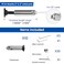 Patent]Muzata 10Pack Black Cable Railing Hardware Invisible Tensioner CB04
