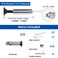 Patent]Muzata 10Pack Black Cable Railing Hardware Invisible Tensioner CB04